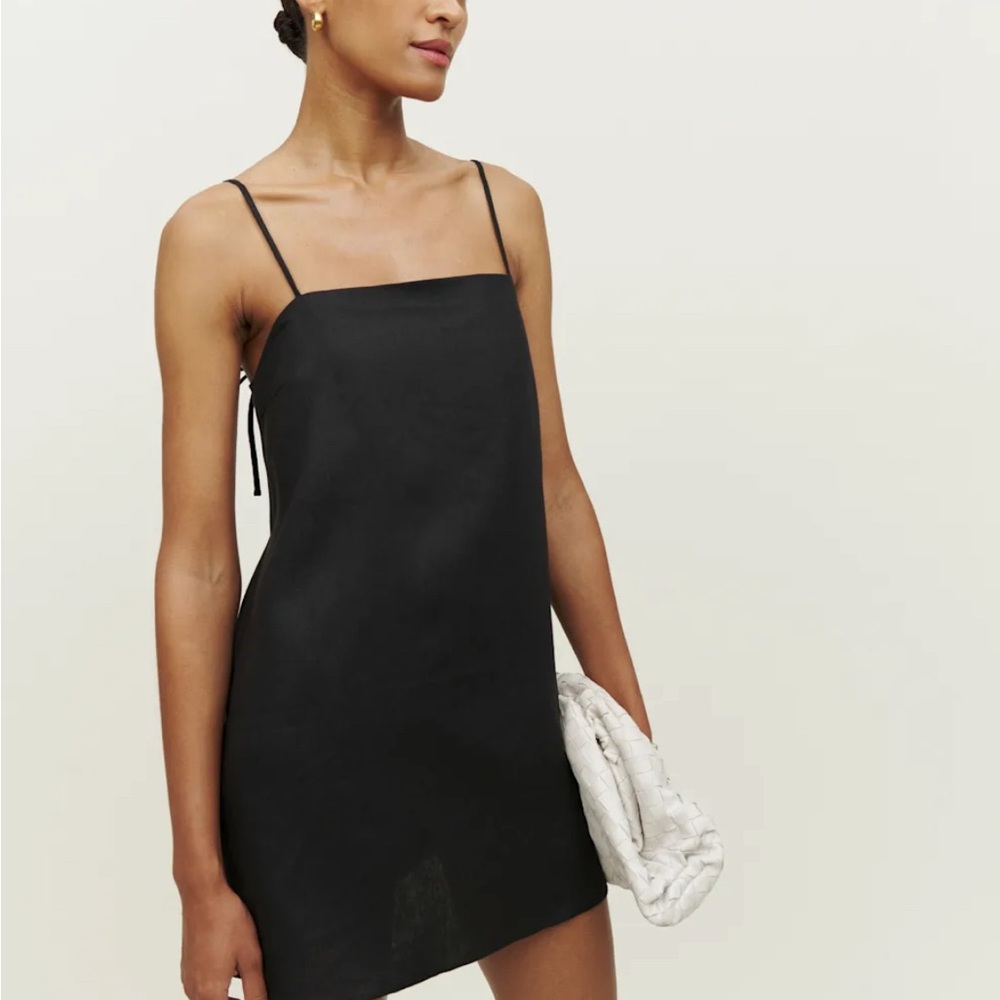 Black Reformation Aubree Linen Dress